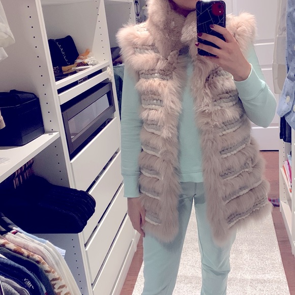 Real Pink Fur Vest - Picture 6 of 9